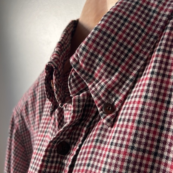 Pendleton Canterbury Cloth Flannel Shirt Pima Cotton Merino Wool Size Small - Picture 5 of 9